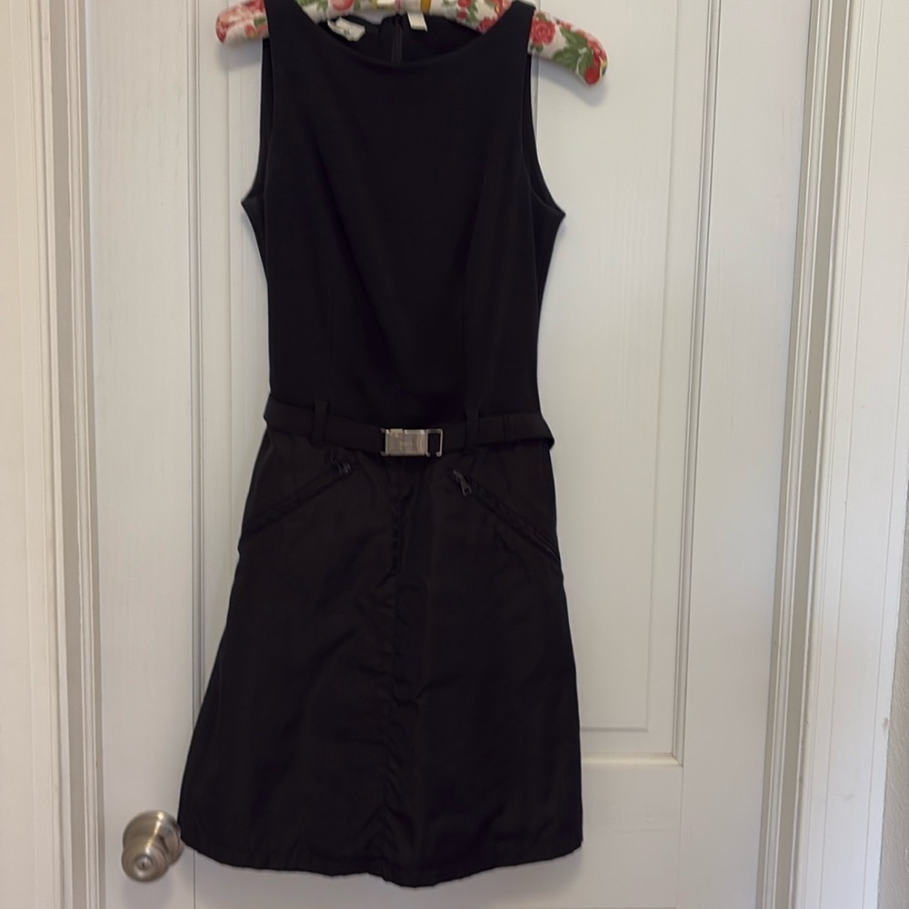 Prada sleeveless black dress